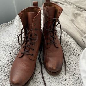 Frye combat boots